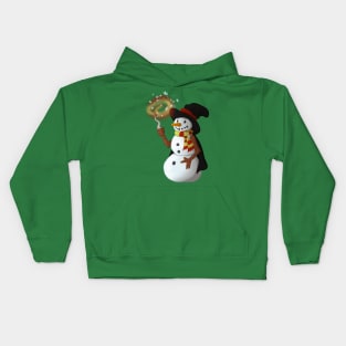 The Brave Snowman Kids Hoodie